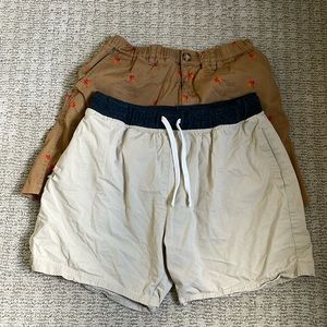Chubbies Medium Fall Leaves Shorts - Lot of 2
